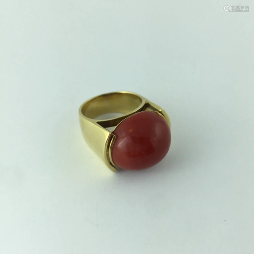 18 K gold ring