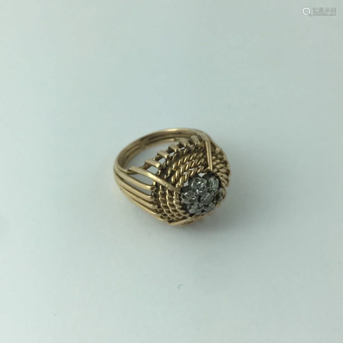 18 K gold ring