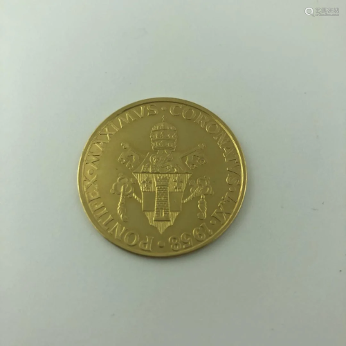 Gold Vatican medal
