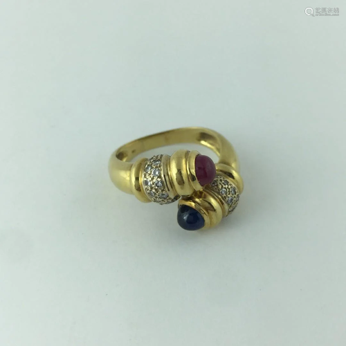 18 K gold ring