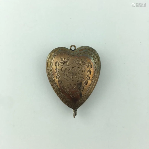 Red gold locket