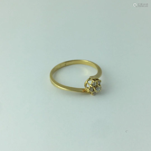 18 K gold ring