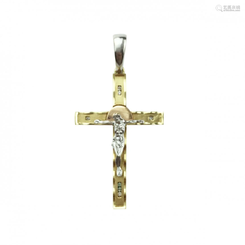 18 K gold Crucifix