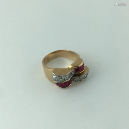 18 K gold ring