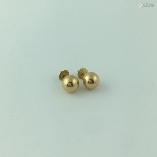 18 K gold earrings