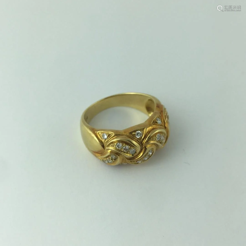 18 K gold ring