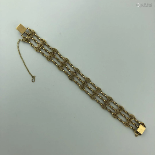 18 K gold bracelet