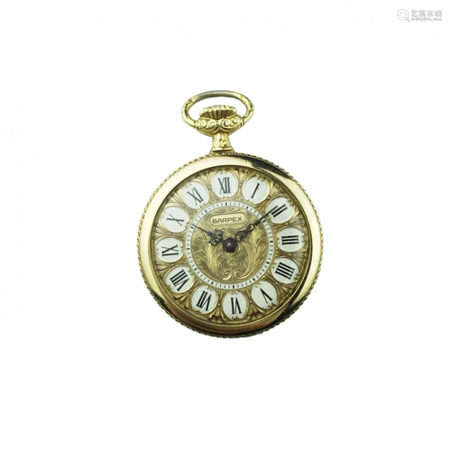 Swiss 18 K gold pocket watch