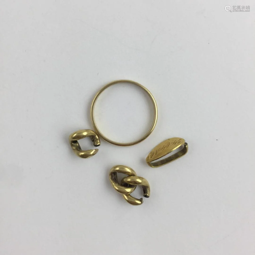 Set of small pieces of gold