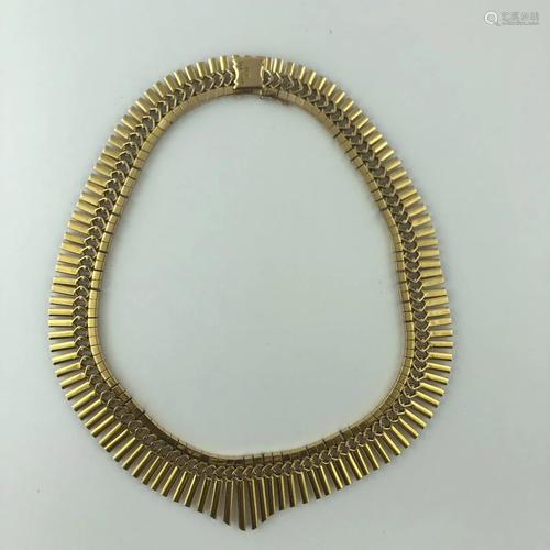 18 K gold choker