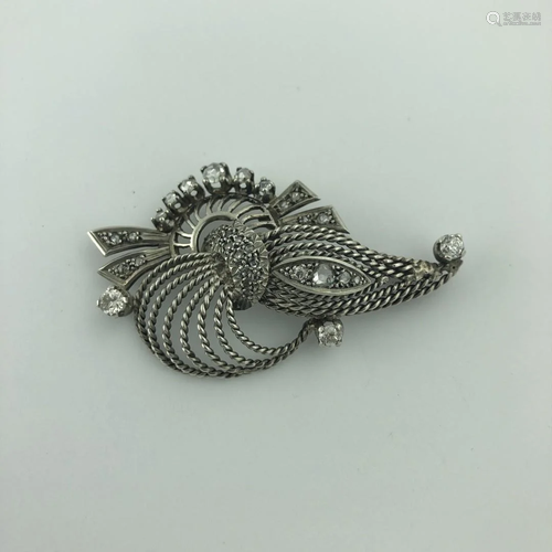 Silver brooch