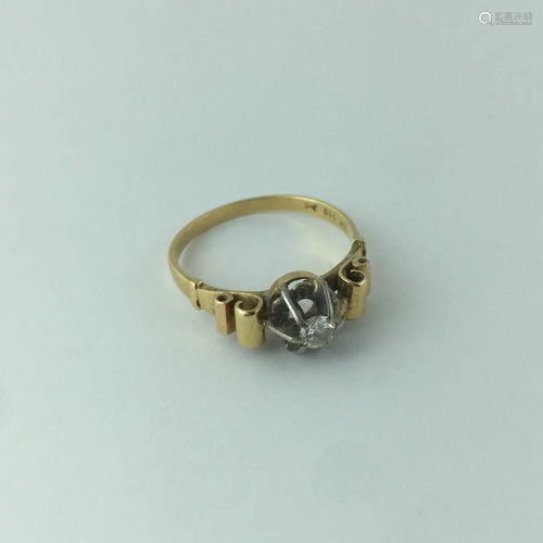 18 K gold ring