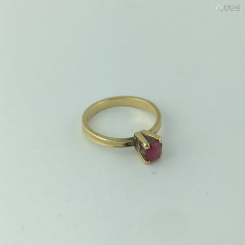 18 K gold ring