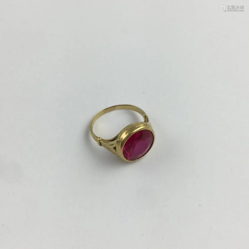 18 K gold ring