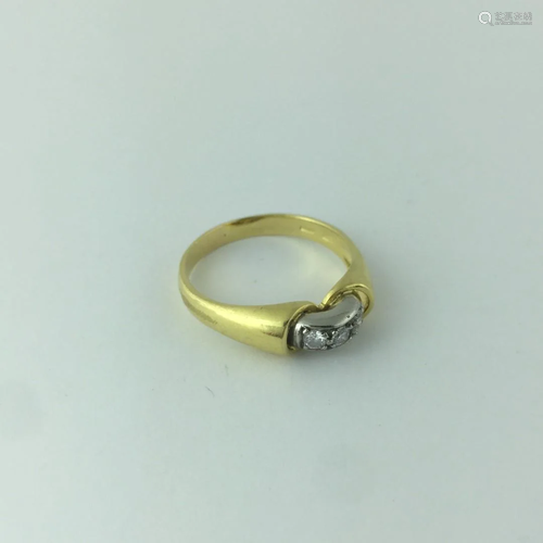 18 K gold ring