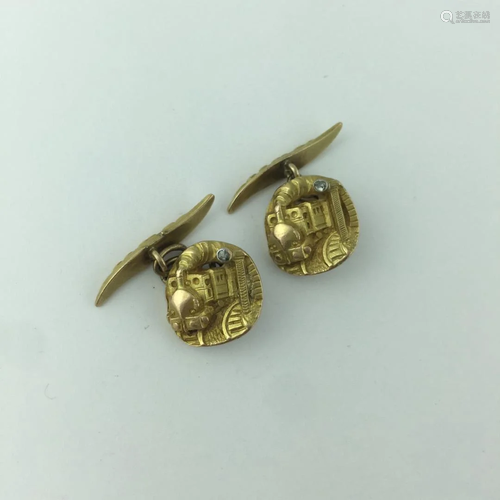 18 K cufflinks