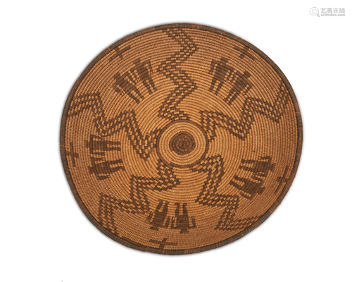 An Apache figurative basketry bowl