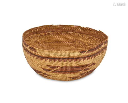 A Hupa basketry hat