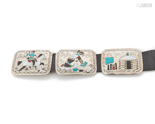 A Navajo Benjamin Becenti concho belt