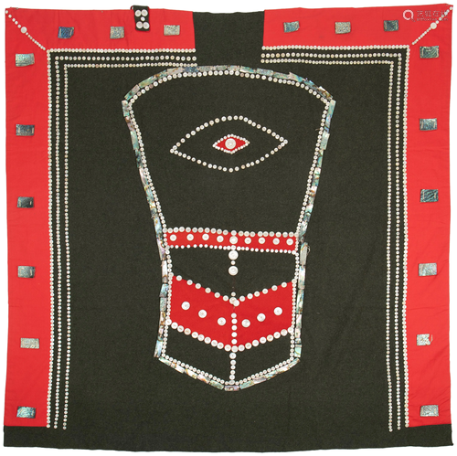 A Kwakiutl button blanket