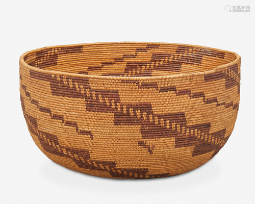 A large Yokuts basketry bowl