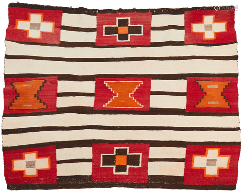 A Navajo transitional Second Phase chief-style weaving