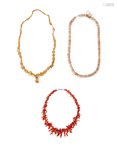 Three Santo Domingo-style necklaces