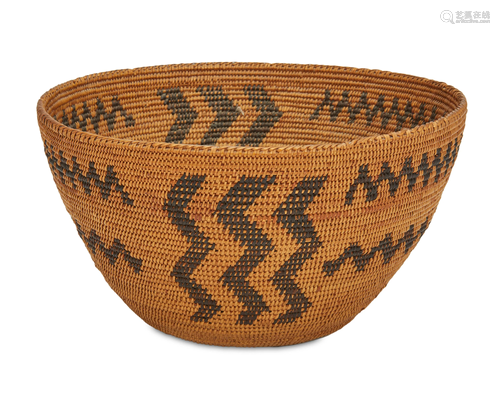 A Central California basketry bowl