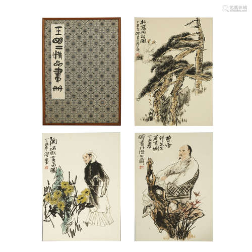 WANG MING,CHINESE PAINTING AND CALLIGRAPHY,ALBUM