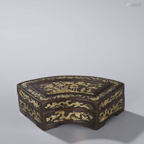 QING DYNASTY,GILT-BRONZE BOX