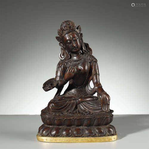 QING DYNASTY,CHENXIANG WOOD BUDDHA STATUE