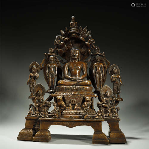 OLD TIBETAN ALLOY COPPER BUDDHA STATUE