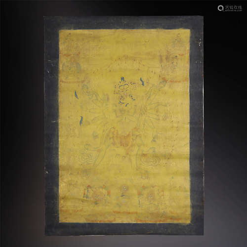 TIBETAN TANGKA,QING DYNASTY