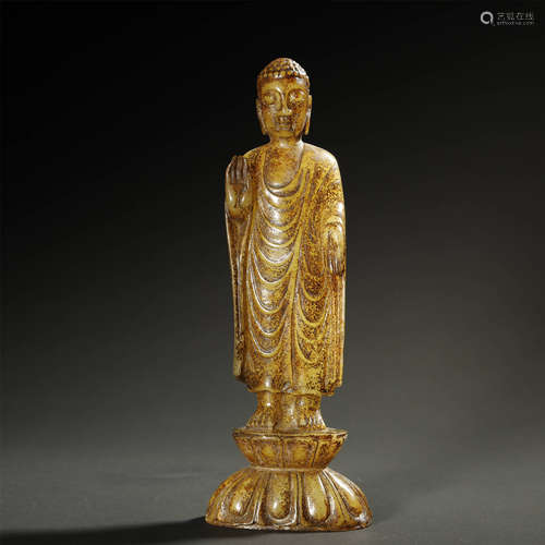 OLD CHINESE,JADE BUDDHA STATUE