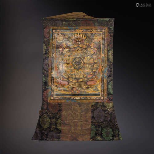 TIBETAN TANGKA,QING DYNASTY