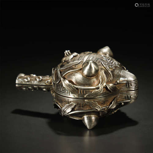 QING DYNASTY,SILVER CARVED 