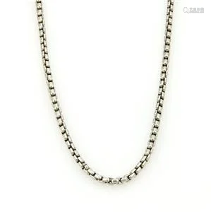 David Yurman Sterling Silver 3.5mm Box Link Chain 22.5