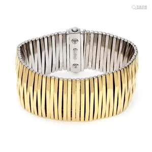 Chimento 18k Two Tone Gold Reversible 31mm Wide Flex