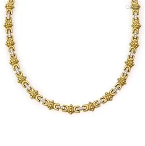 Beautiful 2.00ct Diamond 14k Yellow Gold Fancy Collar