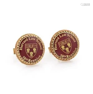 14k Gold Red Enamel Harvard Law School 50th Reunion