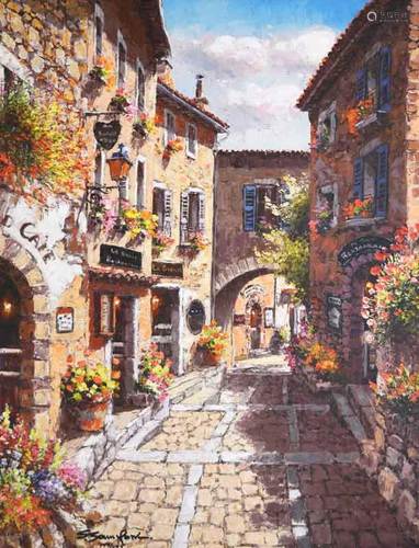 PARK ** EZE VILLAS **SIGNED CANVAS