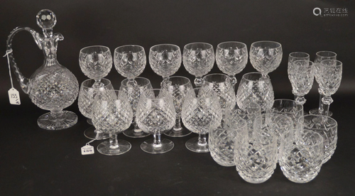 26 PIECES BACCARAT STEMWARE, 8 Highball Glasses, Ht. 5