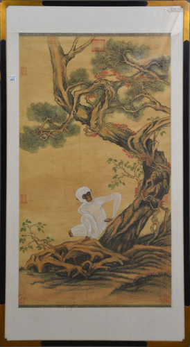 A Chinese Painting on Silk Copy of An Original by