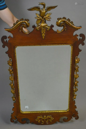 Chippendale/Federal Style Wood and Gilt Decorated Wall