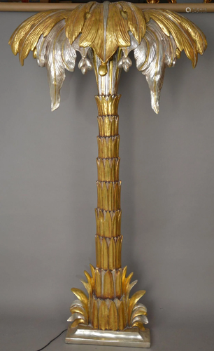 Composition 20th Century Decorative Palm Tree Lamp,