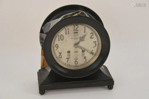 CHELSEA SHIP'S BELL CLOCK GEORGE W. WELSH