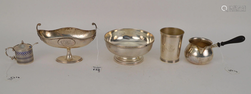 5 Sterling Silver Assortments. Gravy Boat 5