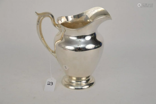 GORHAM STERLING SILVER WATER PITCHER - 4 1/2 pint