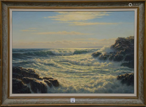 JOSEF ARENTZ (ME/MD, 1903-1969) Seascape - crashing