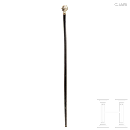 A French walking stick with a knob in form of an erotic